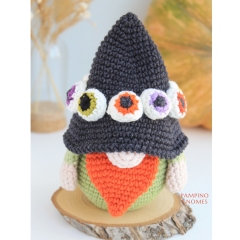 Halloween Eye Gnome pattern amigurumi pattern by PamPino Gnomes