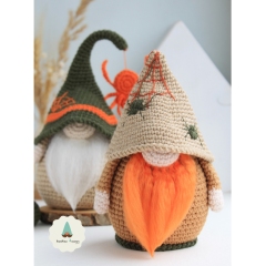 Halloween gnome crochet pattern amigurumi pattern by PamPino Gnomes
