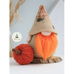 Halloween gnome crochet pattern amigurumi by PamPino Gnomes