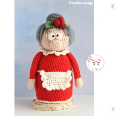 Mrs. Santa Claus gnome  amigurumi pattern by PamPino Gnomes