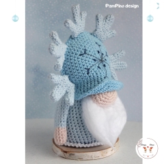 Snowflake gnome amigurumi pattern by PamPino Gnomes