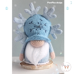 Snowflake gnome amigurumi by PamPino Gnomes