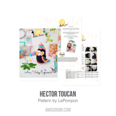 Hector Toucan amigurumi pattern by LePompon