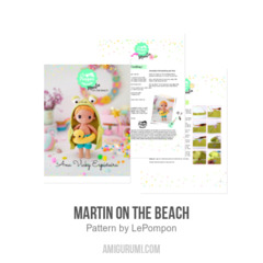 Martin on the beach amigurumi pattern by LePompon