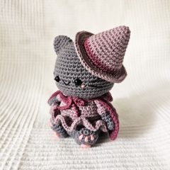 Luna the Witchy Cat amigurumi pattern by EMI Creations by Chloe