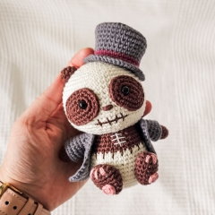 Skully the Skeleton Panda amigurumi by EMI Creations by Chloe