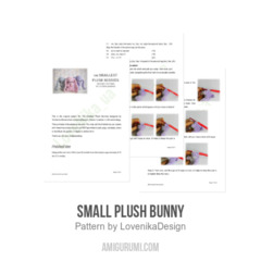 Small Plush Bunny amigurumi pattern by LovenikaDesign