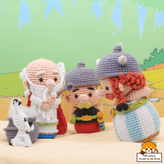 Asterix and his friends amigurumi pattern by Noobie On The Hook