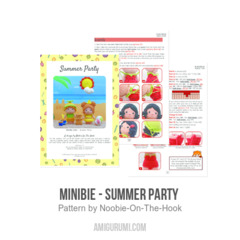 MiniBie - Summer Party  amigurumi pattern by Noobie On The Hook