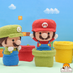 Super Mario Bros Characters amigurumi pattern by Noobie On The Hook