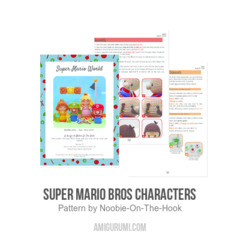Super Mario Bros Characters amigurumi pattern by Noobie On The Hook