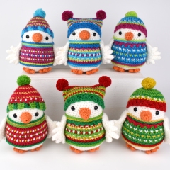 Snowbirds amigurumi pattern by Janine Holmes at Moji-Moji Design