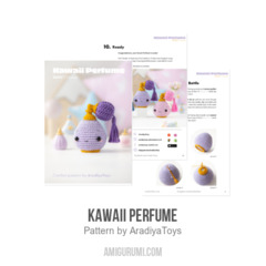 Kawaii Perfume amigurumi pattern by AradiyaToys