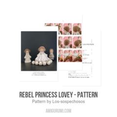 Rebel Princess Lovey - Pattern amigurumi pattern by Los sospechosos