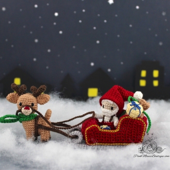 Miniature Christmas Set amigurumi pattern by Pink Mouse Boutique