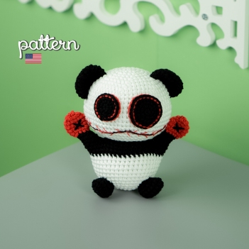Creepy Panda amigurumi pattern by Lennutas