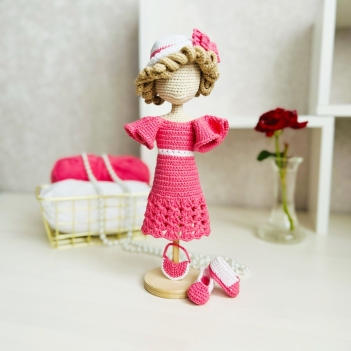 1930s outfit amigurumi pattern by Fluffy Tummy