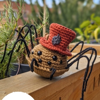 Shelob the spider - Daddy long leg amigurumi pattern by Cosmos.crochet.qc
