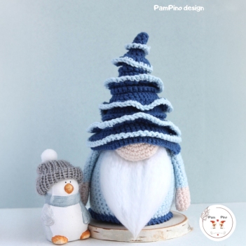 Christmas tree gnome amigurumi pattern by PamPino Gnomes