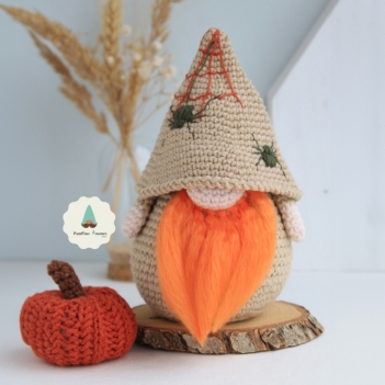 Halloween gnome crochet pattern amigurumi pattern by PamPino Gnomes