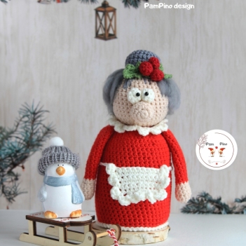 Mrs. Santa Claus gnome  amigurumi pattern by PamPino Gnomes