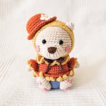 Edgar the Scarecrow Bear amigurumi pattern by EMI Creations by Chloe