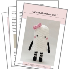 Anouk, the Ghost Girl amigurumi pattern by Amour Fou