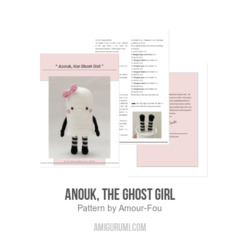 Anouk, the Ghost Girl amigurumi pattern by Amour Fou