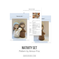 Nativity Set amigurumi pattern by Amour Fou