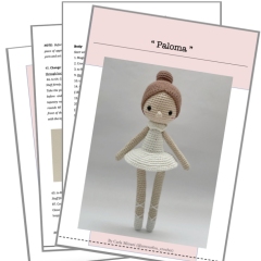 Paloma, the ballerina amigurumi pattern by Amour Fou