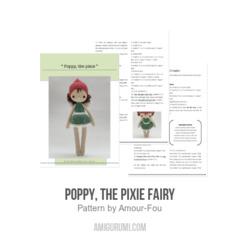 Poppy, the pixie fairy amigurumi pattern by Amour Fou