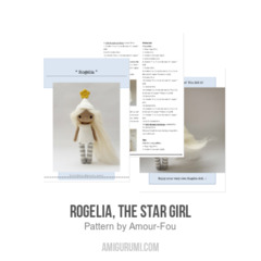 Rogelia, the Star Girl amigurumi pattern by Amour Fou