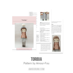 Toribia amigurumi pattern by Amour Fou
