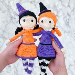 Amelia the Witch amigurumi pattern by Bunnies and Yarn