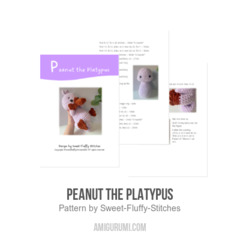 Peanut the Platypus amigurumi pattern by Sweet Fluffy Stitches