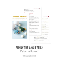 Sunny the anglerfish amigurumi pattern by Khuc Cay