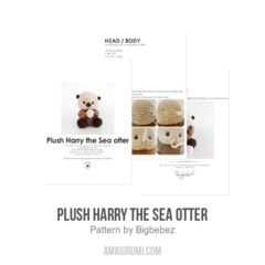 Plush Harry the Sea otter amigurumi pattern by Bigbebez