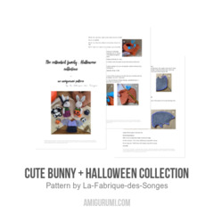 Cute bunny + Halloween collection amigurumi pattern by La Fabrique des Songes