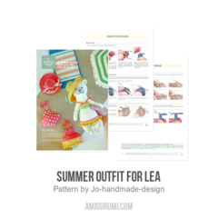 Summer Outfit for Lea amigurumi pattern by Jo handmade design