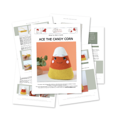 Ace the Candy Corn amigurumi by Elisas Crochet