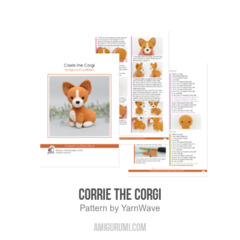 Corrie the Corgi amigurumi pattern by YarnWave