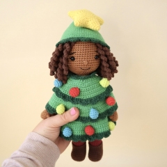 Ivy the Christmas Tree Doll amigurumi by Smiley Crochet Things