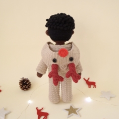 Reggie the Reindeer Doll amigurumi by Smiley Crochet Things