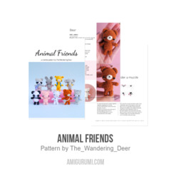 Animal Friends amigurumi pattern by The Wandering Deer