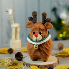 Chubby Reindeer amigurumi pattern by Lennutas