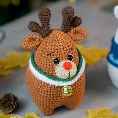 Chubby Reindeer amigurumi by Lennutas