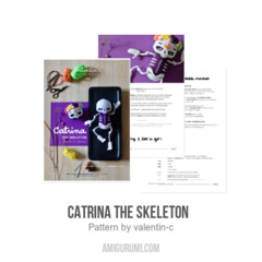 CATRINA the skeleton   amigurumi pattern by valentin.c