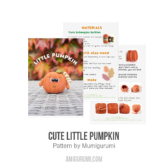 Cute Little Pumpkin amigurumi pattern by Mumigurumi