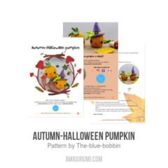 Autumn-Halloween pumpkin amigurumi pattern by The blue bobbin