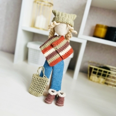 Indian summer outfit amigurumi by Fluffy Tummy